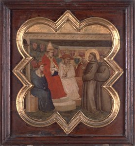 Saint François devant le Pape et les cardinaux